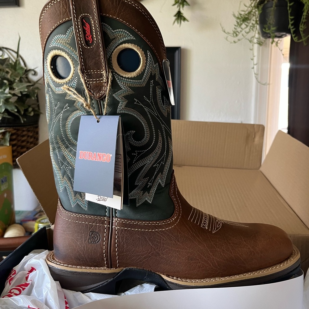 Durango Rebel Brown and Gray Boots